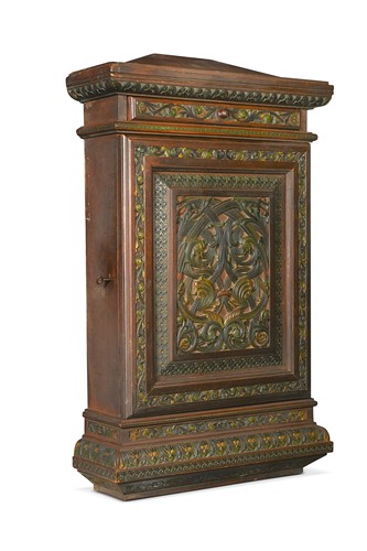 Lot 357 - A Norwegian Arts & Crafts wall cabinet, The Norwegian Crafts Association, circa 1900