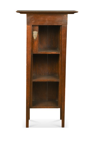 Lot 361 - An Arts & Crafts University of Cambridge 'Encyclopaedia Britannica' oak bookcase, circa 1910