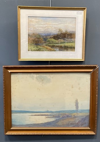 Lot 369 - Two 19th-20th century landscape watercolours