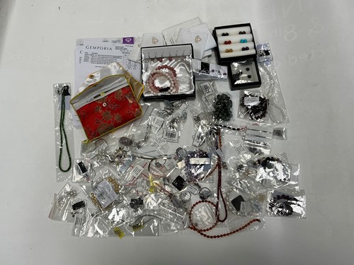 Lot 264 - A collection of Gemporia silver and beaded...