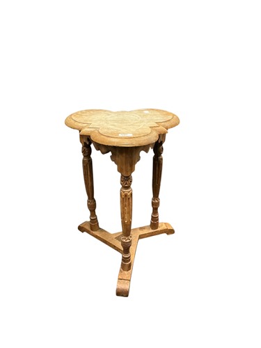 Lot 547 - A Elizabethan style carved oak table, with...