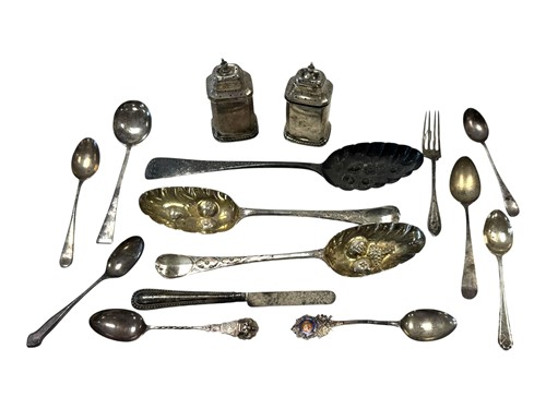 Lot 281 - Various odd silver, mainly spoons (approx....