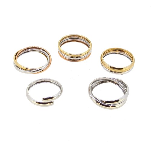 Lot 94 - Five modern dress rings