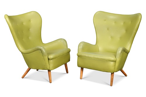 Lot Ernest Race (1913-1964), a pair of DA1 armchairs