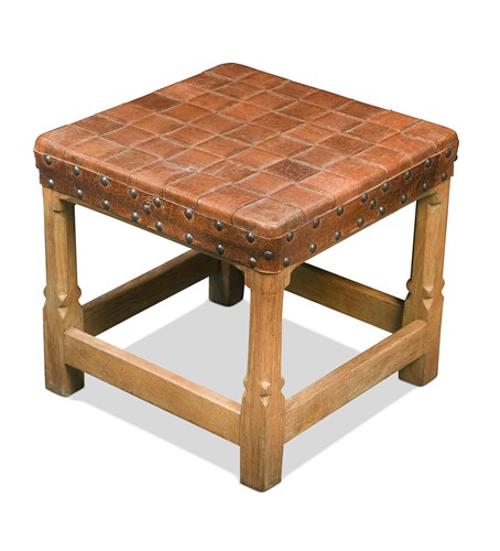 Lot 372 - Gordon Russell (1892-1980) at Russell & Sons, a pale oak stool, circa 1930