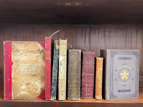 Lot 158 - School atlases and geographies.