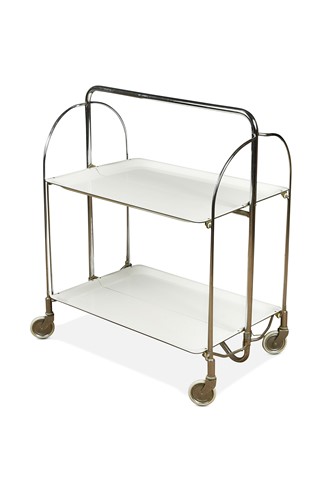Lot 413 - A mid-century folding bar cart by Gerlinol
