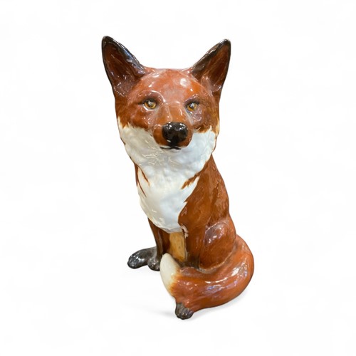 Lot 220 - A large Beswick fireside model of a fox 31cm high