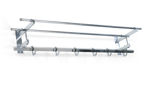 Lot 423 - A mid-century 'Pullman' style chrome luggage rack