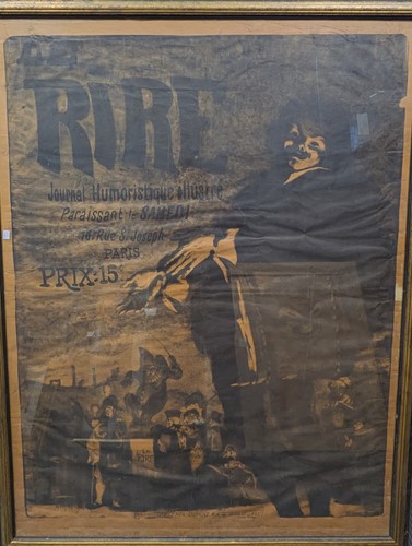Lot 430 - A French advertising poster for Le Rire, 156 x...