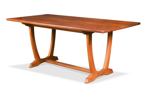 Lot 374 - After Edward Barnsley (1900-1987), a Cotswold School cherry wood dining table
