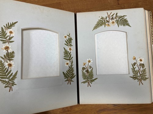 Lot 258 - A late Victorian leather bound blank photograph album