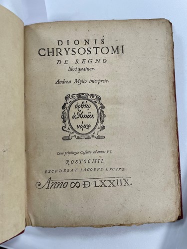Lot 73 - DION CHRYSOSTOMUS.