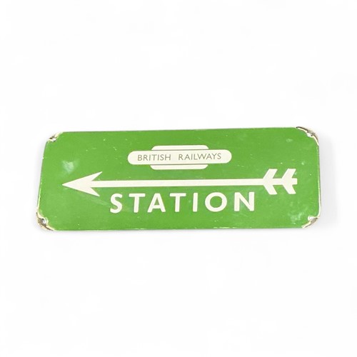 Lot 150 - British Railways Station - an enamelled sign...