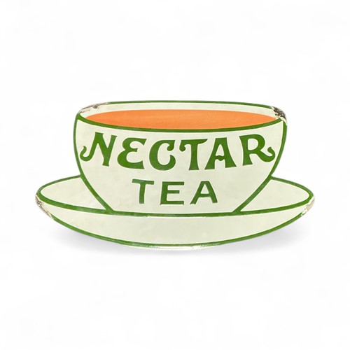 Lot 149 - Nectar Tea - an enamelled sign 24 x 40cm