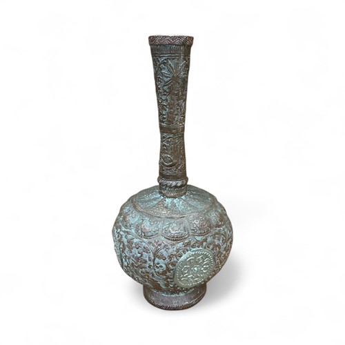 Lot 154 - A South East Asian copper vase 36cm