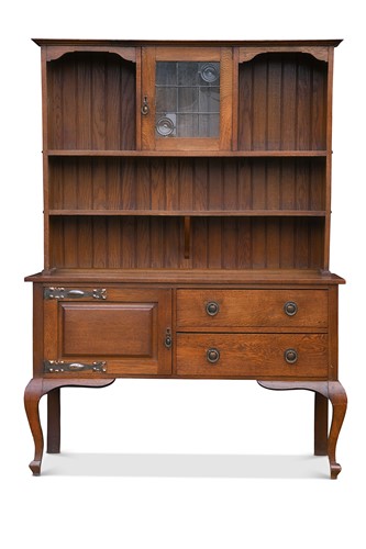 Lot 356 - An Arts & Crafts oak dresser