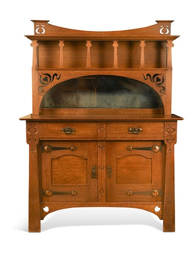 Lot 352 - An Arts & Crafts oak dresser