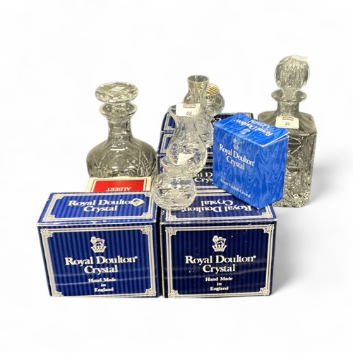 Lot 48 - Two Royal Doulton decanters and other cut...