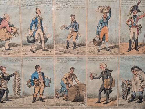 Lot 470 - An early 19th century satirical print