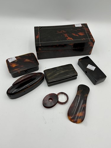 Lot 147 - Early 20th century white metal banded...