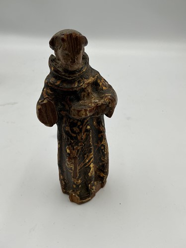 Lot 40 - Small 18th century carved wood figure in the...