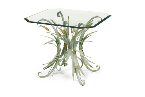 Lot 422 - After Maison Bagues, a mid-century 'wheatsheaf' lamp table