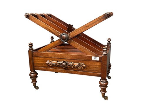 Lot 544 - An early Victorian mahogany three division...