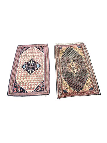 Lot 678 - Two late 20th century Senneh Kilim rugs, each...