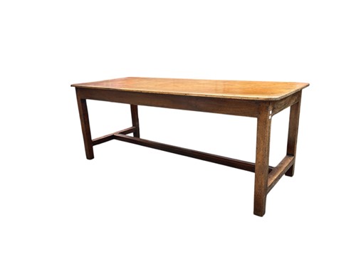 Lot 656 - 19th century refectory table, possibly...