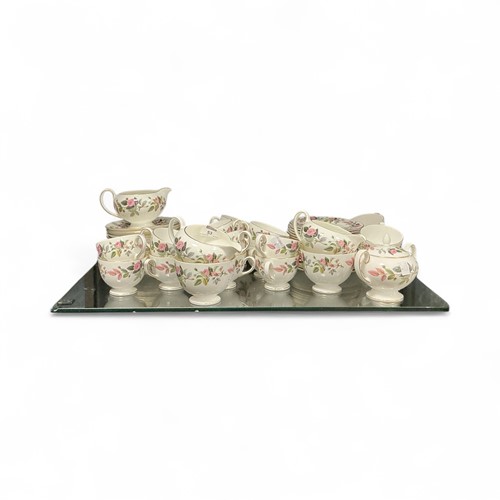 Lot 53 - Part tea set Wedgwood Hathaway Rose, 18 cups,...