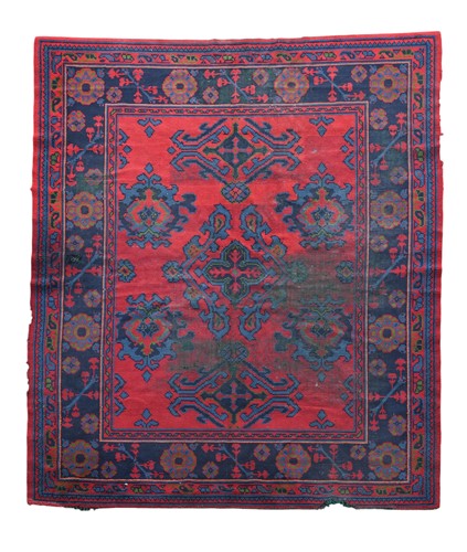 Lot 683 - A red 'Turkey' Ushak carpet, circa 1930