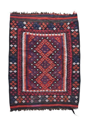 Lot 682 - A modern tribal kelim rug