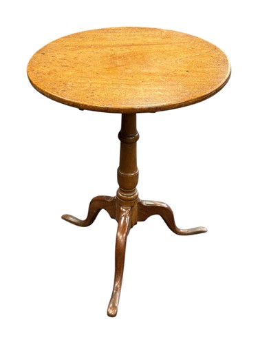 Lot 582 - A late 19th Century mahogany tilt-top tripod...