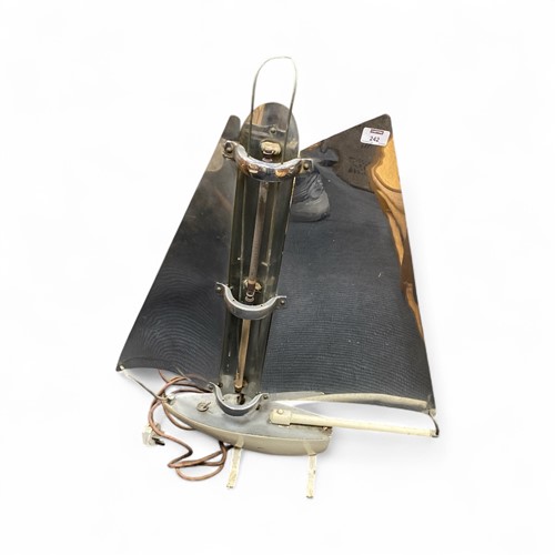 Lot 242 - An Art Deco chrome heater in the form of a...