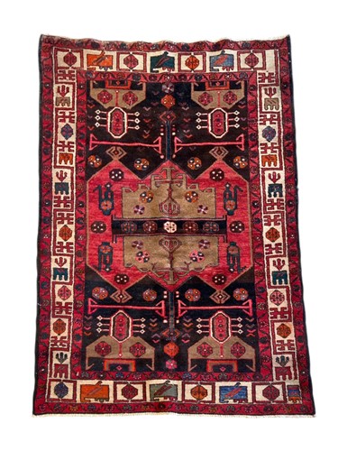 Lot 681 - A modern Persian Kurdish tribal rug