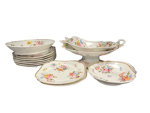 Lot 96 - A Spode floral dessert service