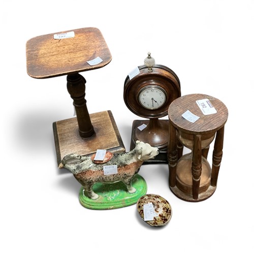 Lot 192 - A 19th century desk clock in the Regency style,...