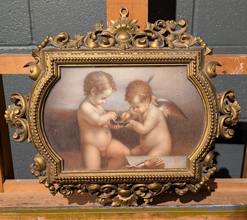 Lot 462 - Late 19th century Italian school cupid coating...