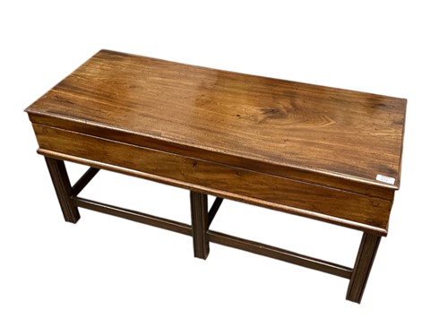 Lot 674 - A converted 19th century mahogany gun case on...