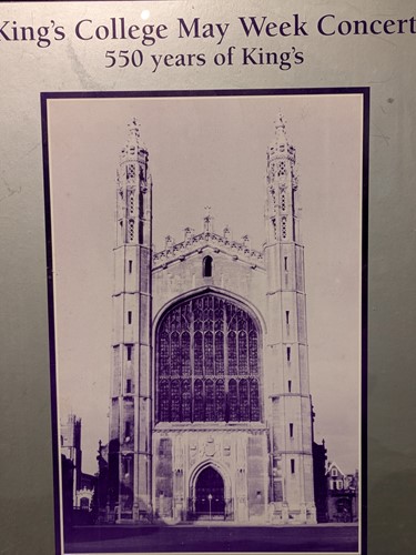 Lot 486 - A Kings College, Cambridge poster celebrating...