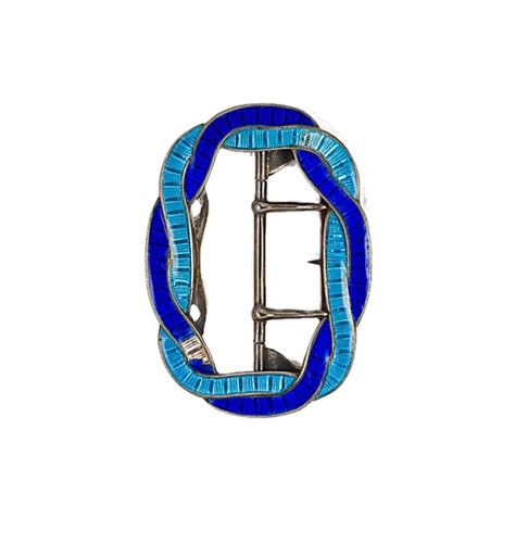Lot 4 - Child & Child - An early 20th century enamelled buckle
