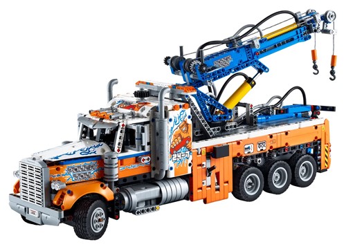 Lot 7 - A Lego Technic Heavy-Duty Tow Truck with Crane
