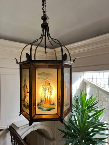 Lot A Regency hexagonal hall lantern