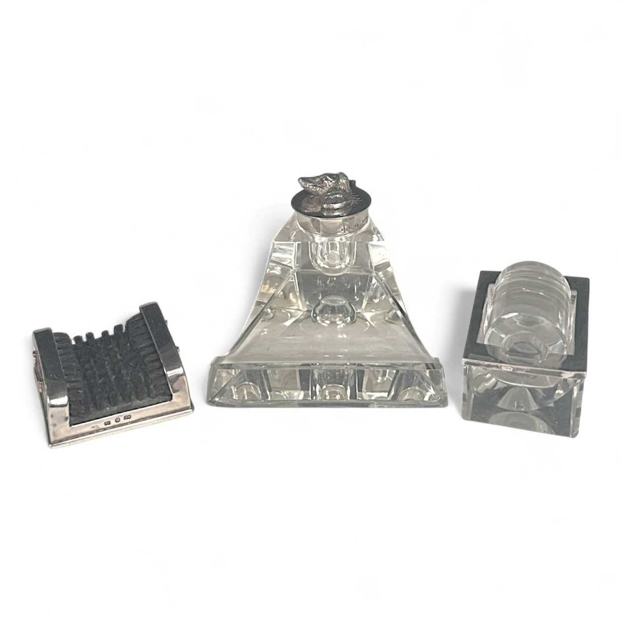 Lot 9 - A group of three silver desk items