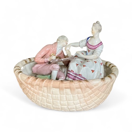 Lot 1 - Locke & Co Worcester porcelain basket,...