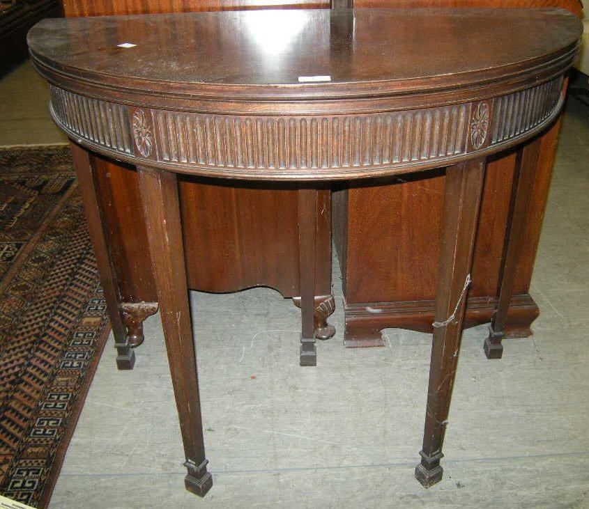 Lot 4 - A D End card table