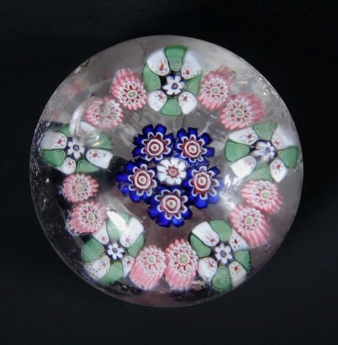 Lot 497 - A miniature Clichy millefiori paperweight, circa 1850