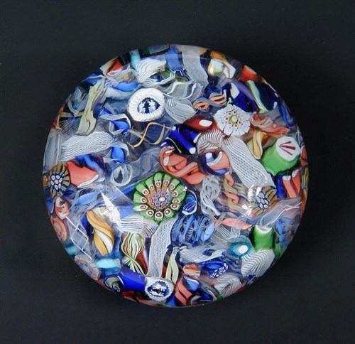 Lot 501 - A St. Louis scrambled millefiori paperweight, circa 1850