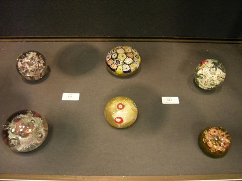 Lot 513 - Six various Bohemian, Murano, Chinese and other paperweights (6)